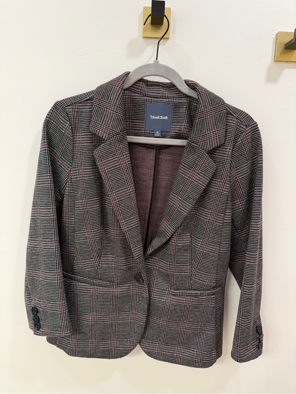 ModCloth Women's Plaid Blazer